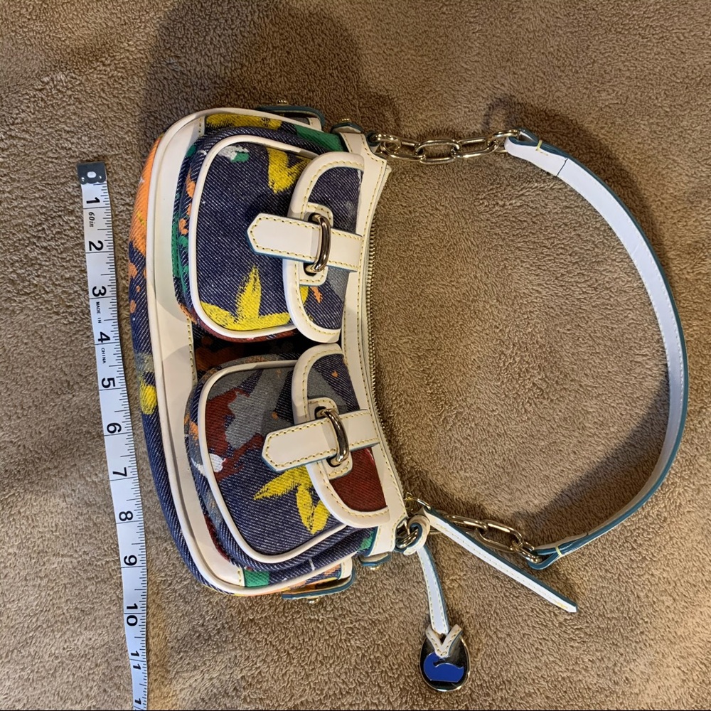 Dooney & Bourke mini purse paint splatter.